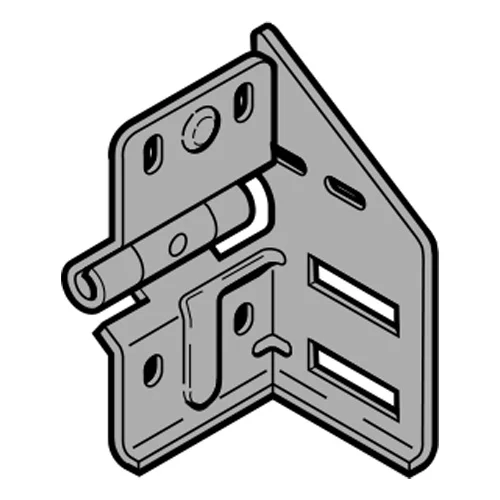 Base de bisagra intermedia para puerta seccional BR40 izquierda / derecha