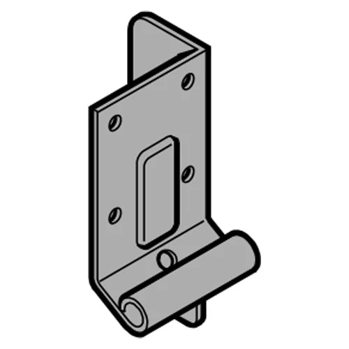 Base de soporte inferior para puerta seccional BR40 izquierda / derecha — guías Z