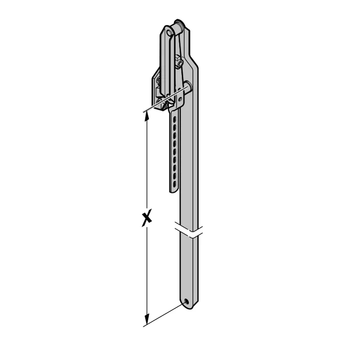 Brazo de palanca completo para puerta basculante EcoStar